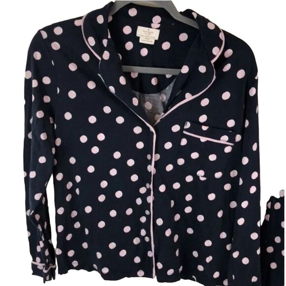 Kate Spade Dream a Little Dream Polka Dot Pajama Set Women's Size Small Good Con - Picture 4 of 8